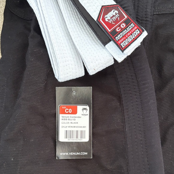 Venum Kids Brazilian Jiu Jitsu Costume - Black - Picture 4 of 11